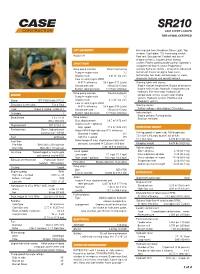 CASE SR210 Skid Steer Loader | CASE Construction Equipment