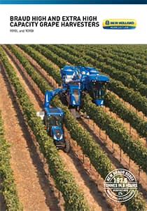 BRAUD High and Extra Capacity Grape Harvesters - Brochure