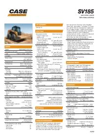 Skid Steer Tire Size Chart