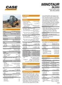 CASE Minotaur™ DL550 compact dozer loader | CASE Construction