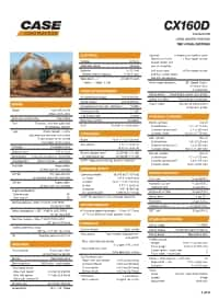 Excavator Lift Capacity Chart