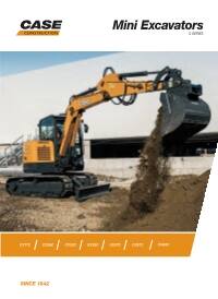 Case Mini Excavators Case Construction Equipment