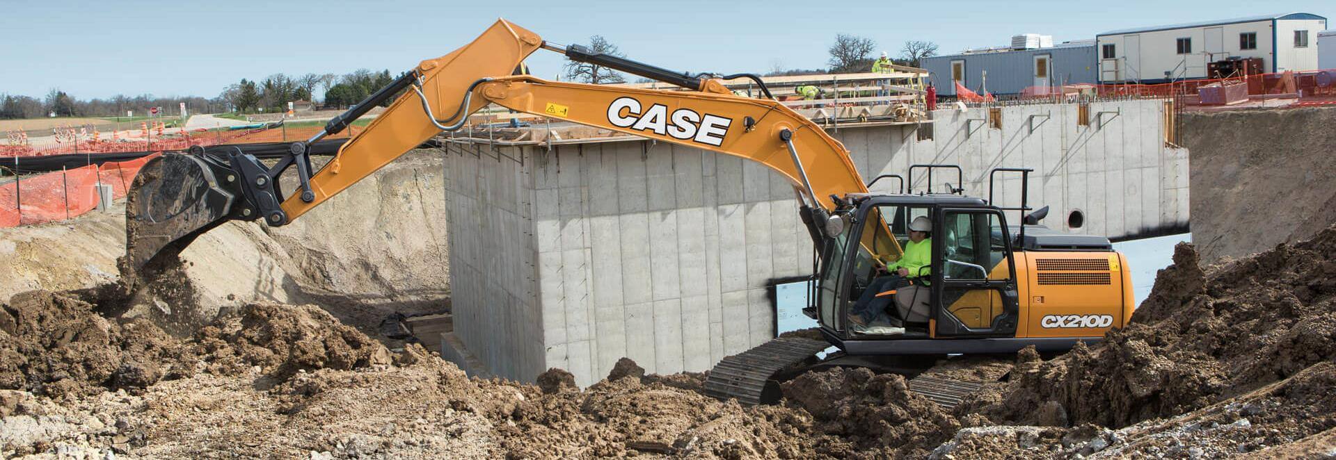 case rc excavator