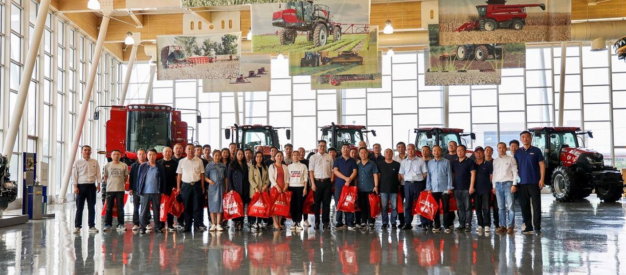 Visitors check out the new technology at Case IH’s Harbin manufacturing facility