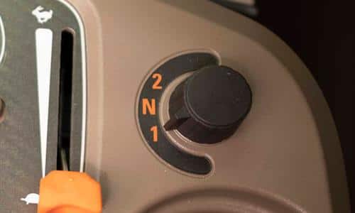 Two-speed electric shift transmission provides seamless control