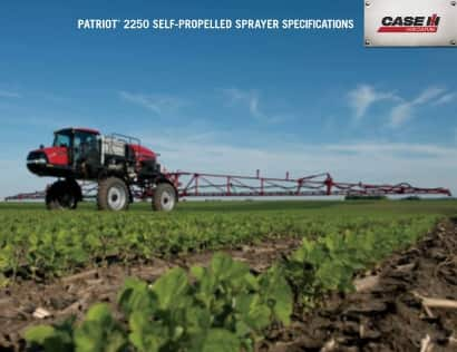 Patriot 2250 Sprayer Spec Sheet