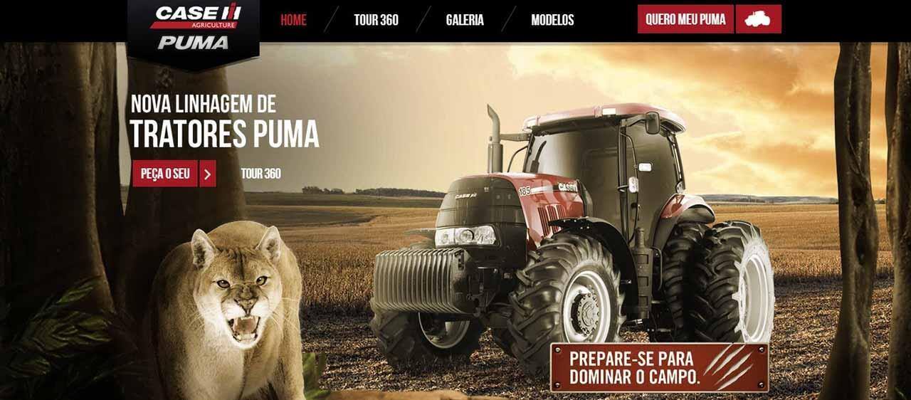 Lançamento do hotsite dos novos tratores Puma