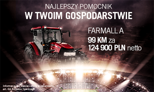 Najwyższa pora, aby wybrać pomocnika w Twoim  gospodarstwie! Duży Farmall 95 A o mocy znamionowej 99 KM – teraz już za 124 900 zł netto!