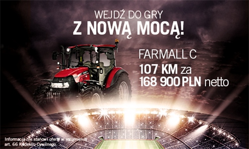 Wejdź do gry z nową mocą! Farmall 105 C o mocy znamionowej 107 KM – teraz już za 168 900 zł netto!
