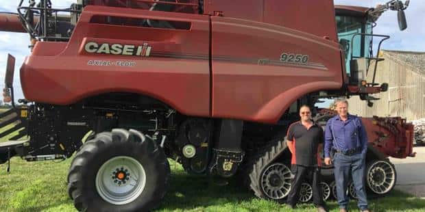 Axial-Flow 9250 combine delivers for Kent farm