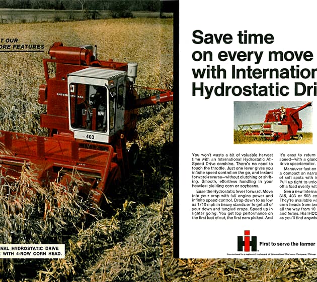 Save Time on Every Move with International Hydrostatic Drive