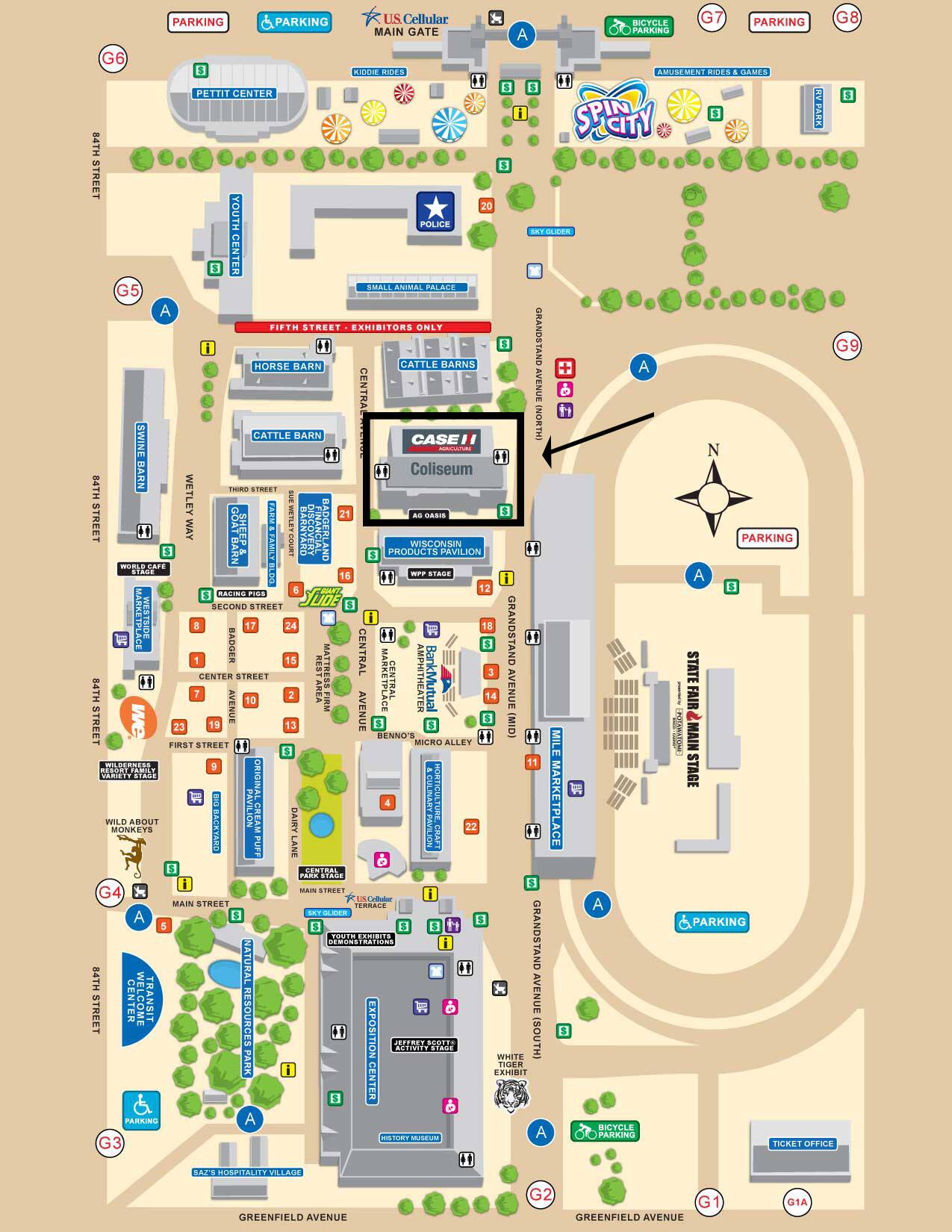 Wisconsin State Fair Map - Wisconsin State Parks Map