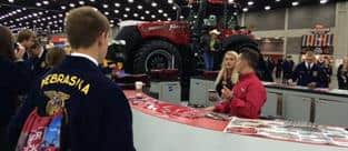 Case IH Staff answering questions At the 2015 National FFA Expo