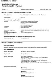 New Holland Universal Transmission Oil - Premium