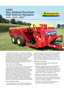 DuraTank™ Side-Delivery Spreaders - Brochure