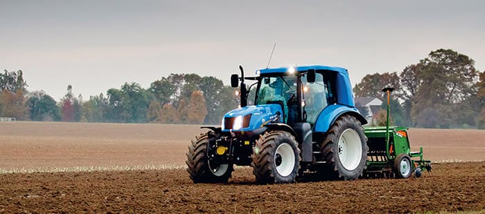 Le prototype de tracteur au méthane T6 Methane Power de New Holland est présenté au SIMA 2017 
